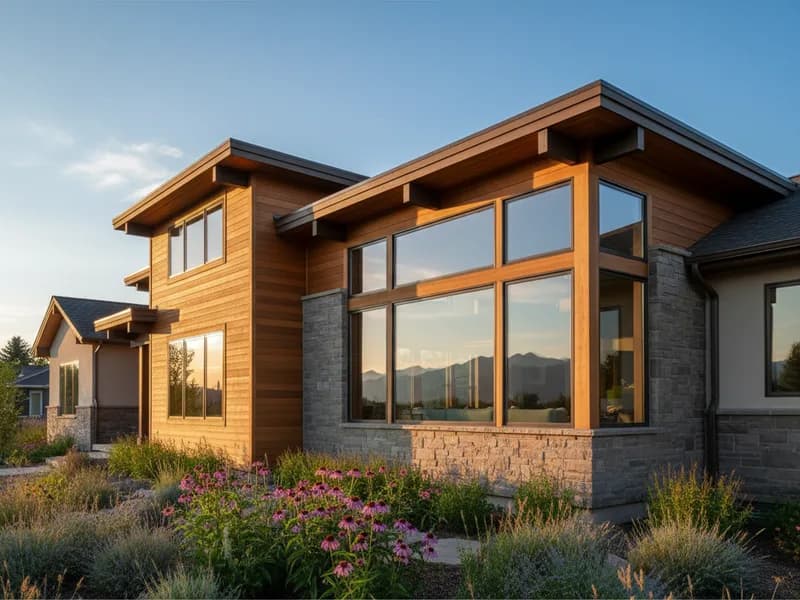 Modern detached accessory dwelling unit with large windows and contemporary design in Denver backyard